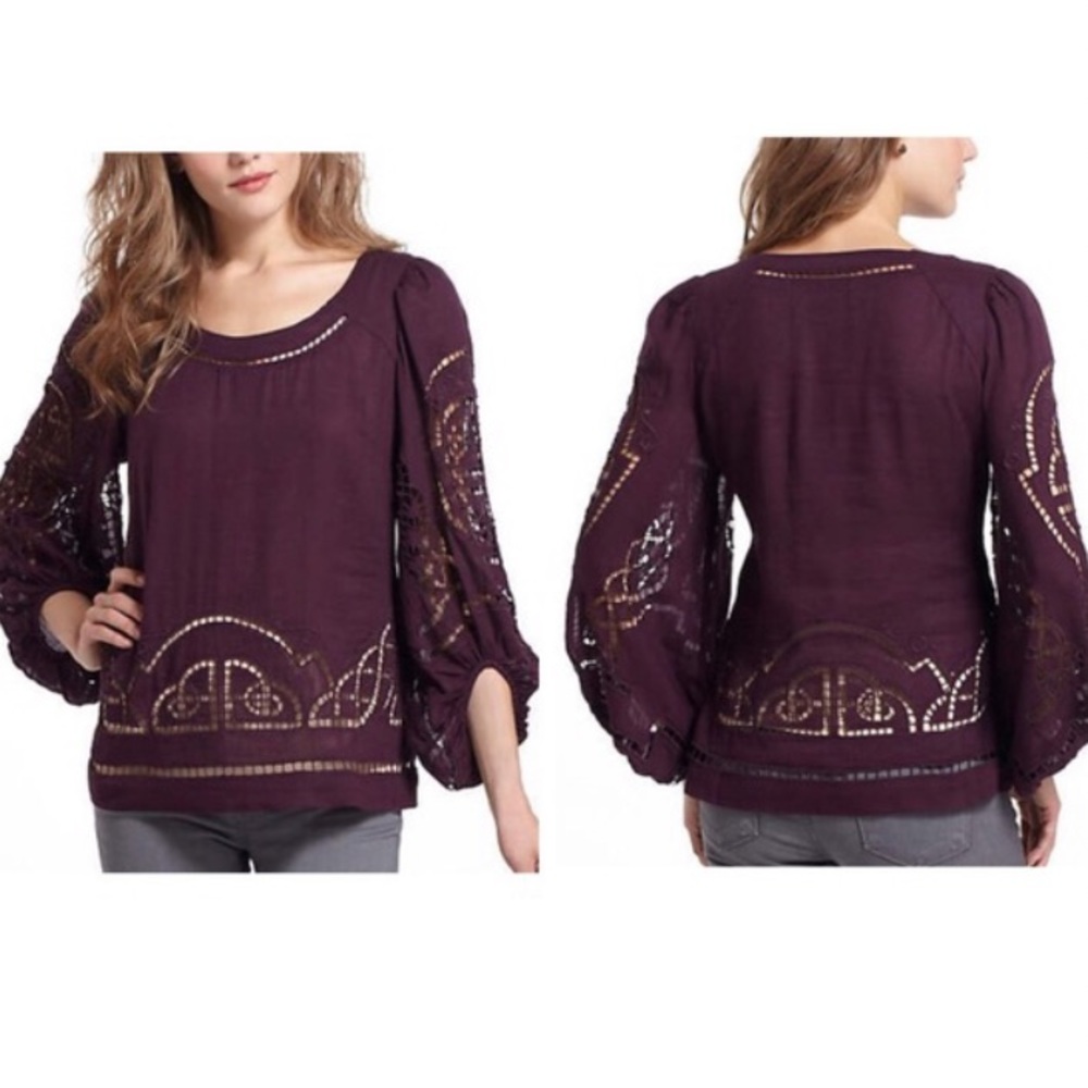 Anthropologie Meadow Rue Peasant blouse